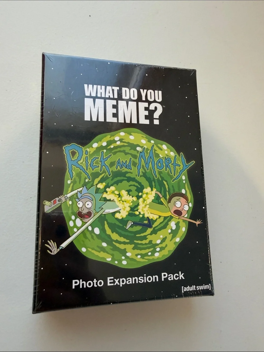 NEW What Do You Meme? Rick and Morty Photo Expansion Pack - Black/Green